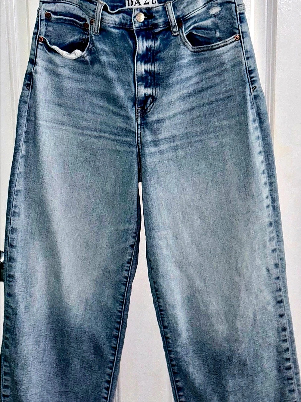 DAZE Straight Leg Jeans Blue Waist 10